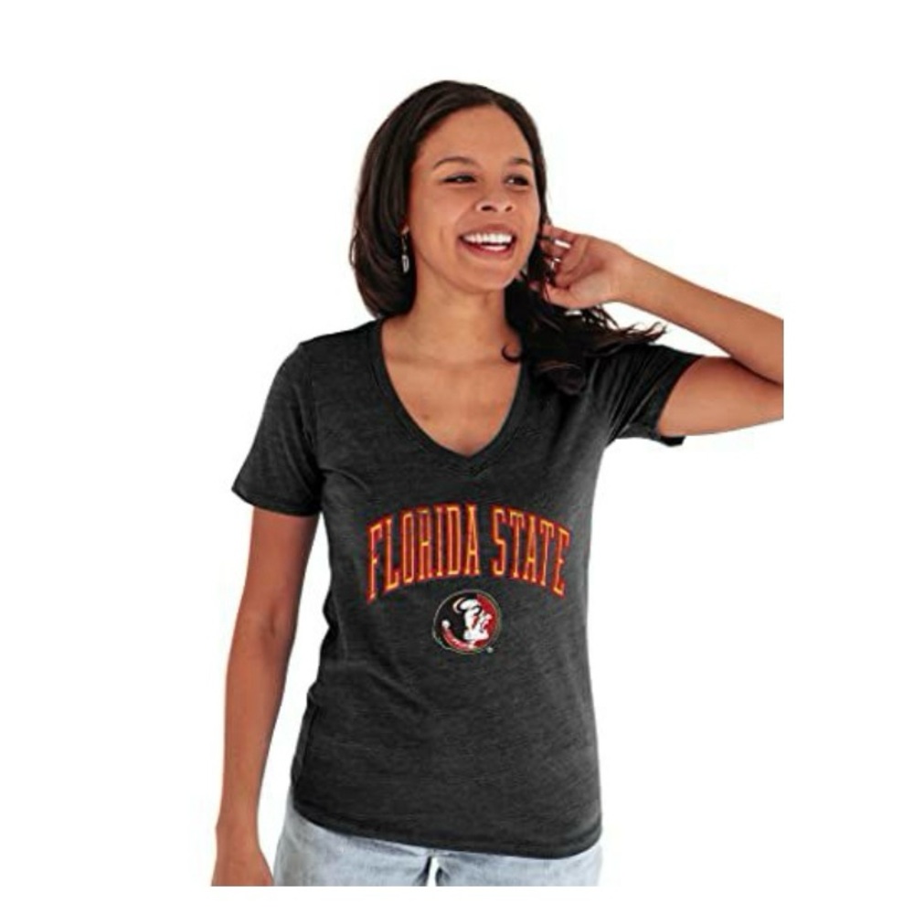 Blue 84 Florida State Seminoles Women's T-Shirt Charcoal Grey X-Large New